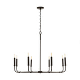 8-light Mineral Brown Chandelier