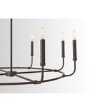 8-light Mineral Brown Chandelier