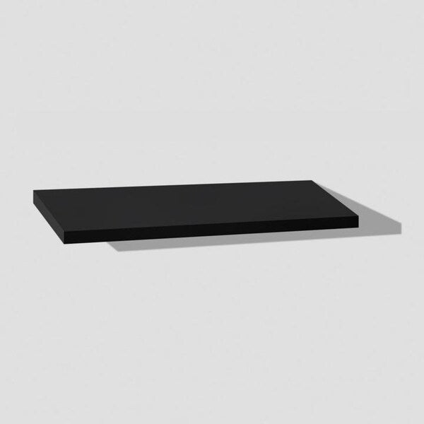 Porch & Den Hilton Head Black Slim Floating Shelves (Set of 2)