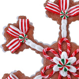 8.5 Clay dough Candy Snowflake Ornament"