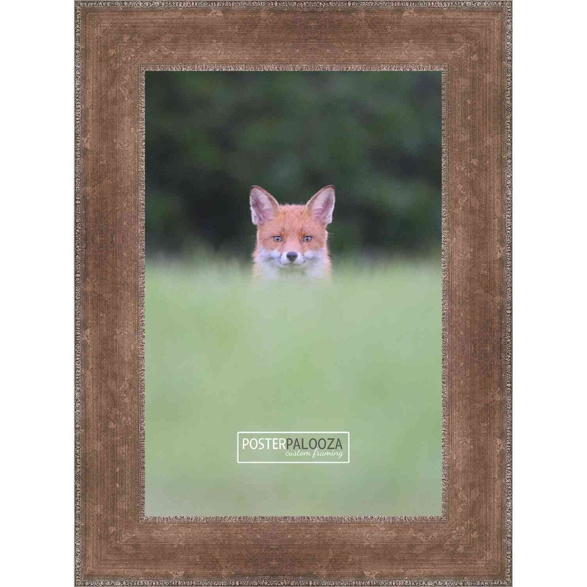 8.5x11 Distressed/Aged Antique Silver Complete Wood Picture or Document Frame with UV Acrylic, Foam Board Backing, & Har