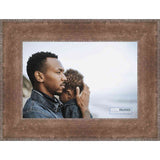 8.5x11 Distressed/Aged Antique Silver Complete Wood Picture or Document Frame with UV Acrylic, Foam Board Backing, & Har