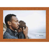 8.5x11 Traditional Honey Pecan Complete Wood Picture or Document Frame with UV Acrylic, Foam Board Backing, & Hardware