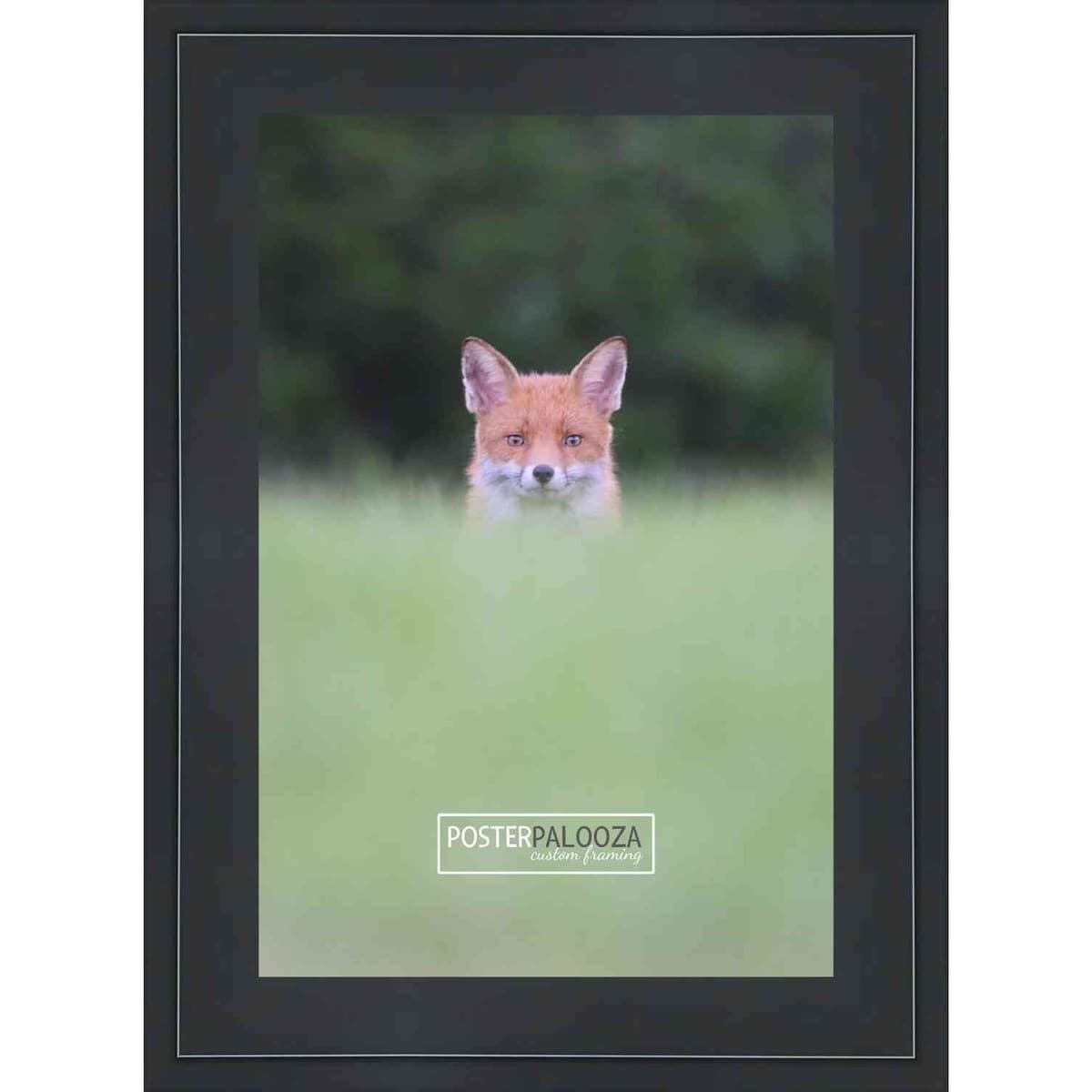 8.5x14 Contemporary Black Complete Wood Picture Frame with UV Acrylic, Foam Board Backing, & Hardware