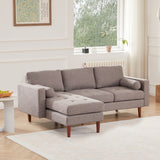 80" W Sectional Sofa Couch, L Shaped Couch with Reversible Chaise