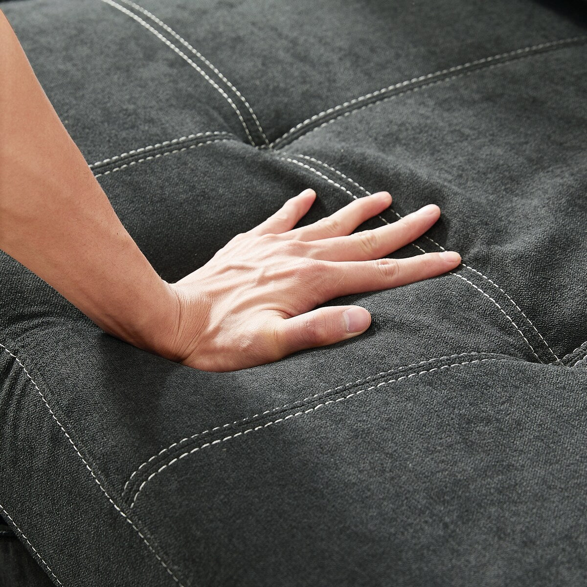 82" Reversible Sectional Couch Sleeper Pull out Sofa Bed with Chaise