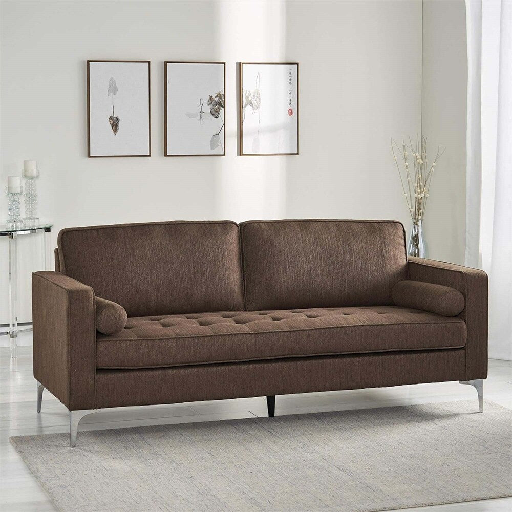 82" Sofa With Tufted Seat, Metal legs for Living Room and Study