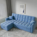 82'' Wide Sectional Couch Pull-Out Sofa Bed with Storage Chaise