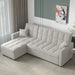 82'' Wide Sectional Couch Pull-Out Sofa Bed with Storage Chaise
