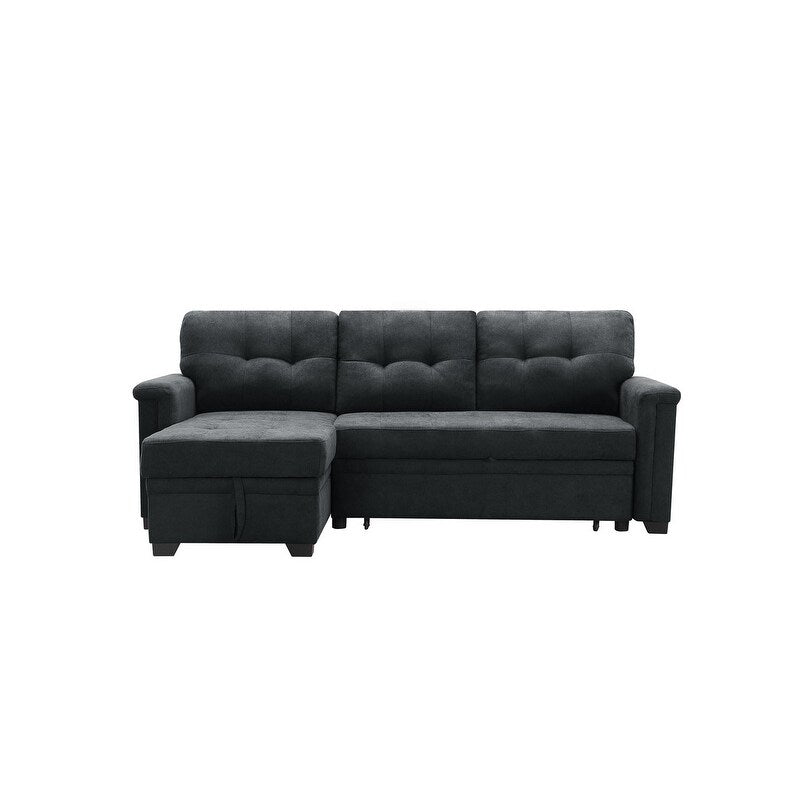 84" Sleeper Sofa, Tufted Back Sofa, Pillow Top Arm Sofa with USB
