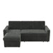 85 Inches Sofa Bed, 3 Seater Sleeper Sofa with Storage Chaise