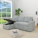 85 Inches Sofa Bed, 3 Seater Sleeper Sofa with Storage Chaise