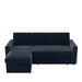 85 Inches Sofa Bed, 3 Seater Sleeper Sofa with Storage Chaise