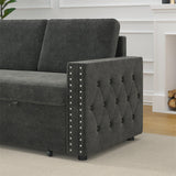 85 Inches Sofa Bed, 3 Seater Sleeper Sofa with Storage Chaise