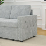 85 Inches Sofa Bed, 3 Seater Sleeper Sofa with Storage Chaise