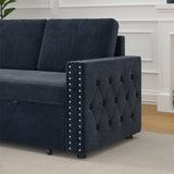 85 Inches Sofa Bed, 3 Seater Sleeper Sofa with Storage Chaise
