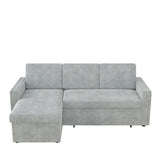 85 Inches Sofa Bed, 3 Seater Sleeper Sofa with Storage Chaise