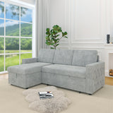85 Inches Sofa Bed, 3 Seater Sleeper Sofa with Storage Chaise