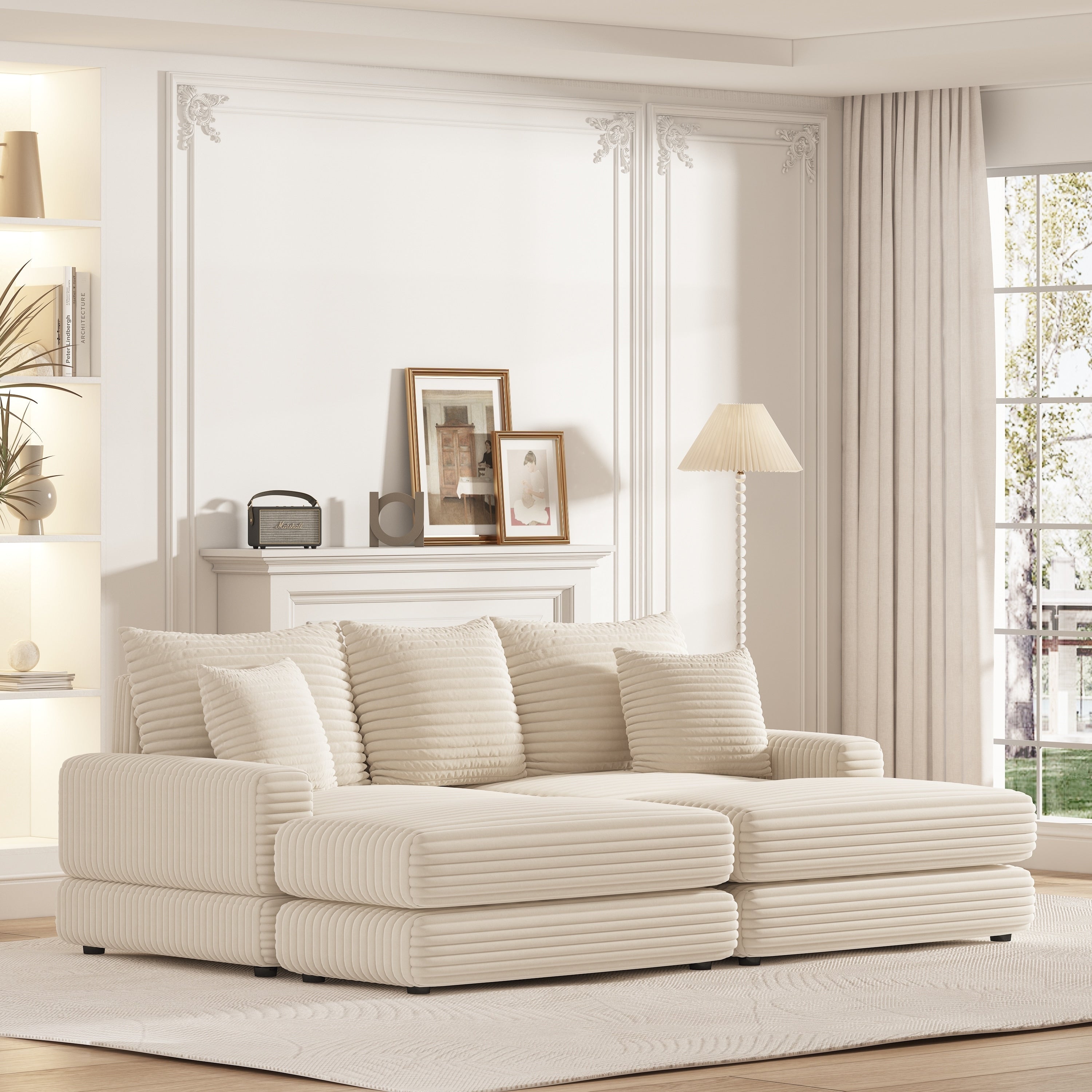 3 seater sofa ottoman sales