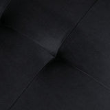 87.4-inch Black L-shaped Sleeper Sectional Sofa with Storage Ottoman, Hidden Arm Storage, and USB Charge