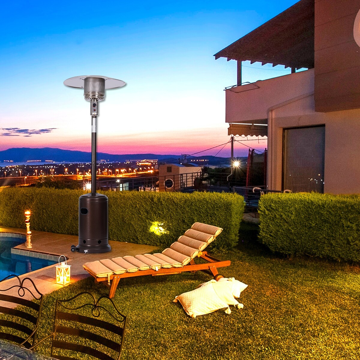 88 Inches Tall Premium Standing Patio Heater