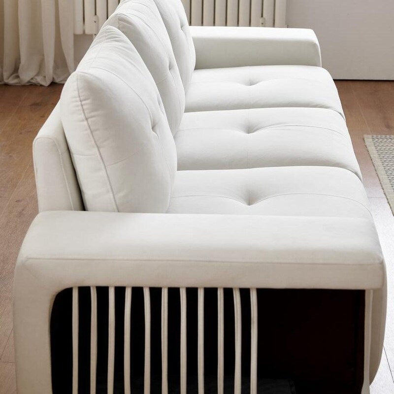89" Modern Couch With Waterproof and cat scratch resistant fabric