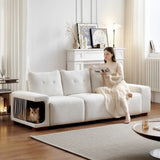 89" Modern Couch With Waterproof and cat scratch resistant fabric
