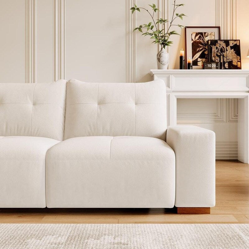 89" Modern Couch With Waterproof and cat scratch resistant fabric