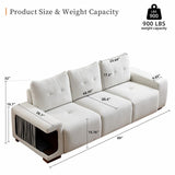 89" Modern Couch With Waterproof and cat scratch resistant fabric