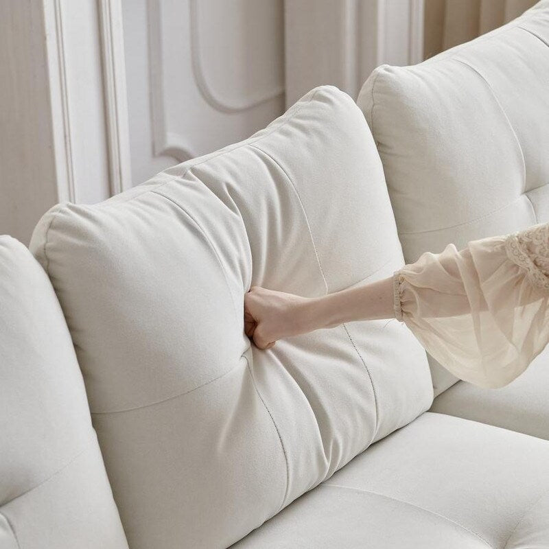 89" Modern Couch With Waterproof and cat scratch resistant fabric