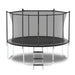 8FT Trampoline with Safety Enclosure Net, Trampoline with Heavy Duty Jumping Mat and Spring Cover Padding for Kids and Adults