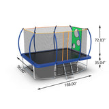 8*14FT TRAMPOLINE BLUE