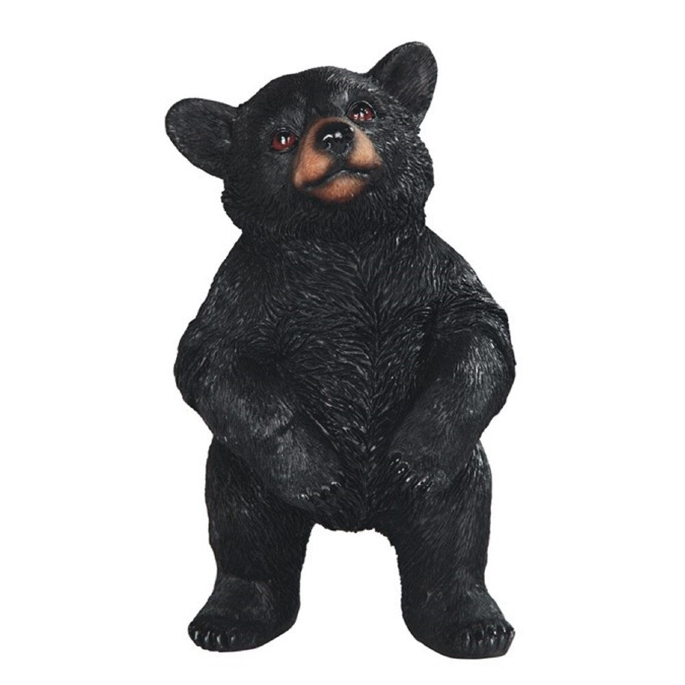 Q-Max 8"H Standing Black Baby Bear Figurine
