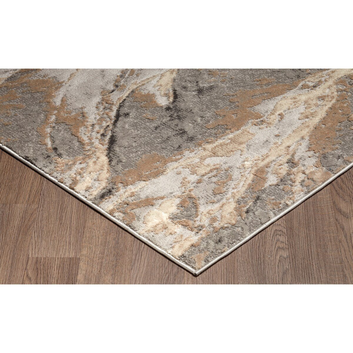 8' x 10' Modern Beige Grey Tidal Rug - Big