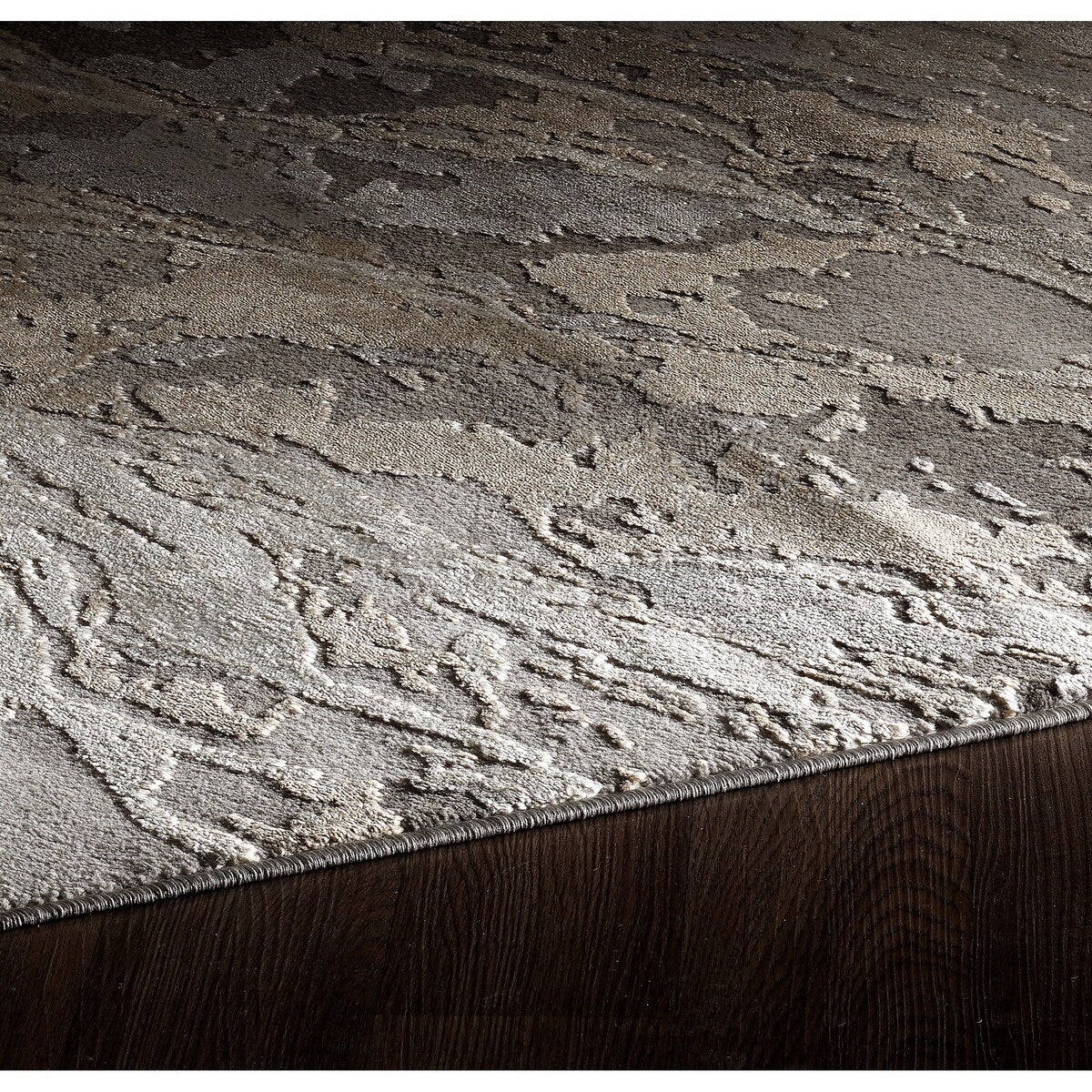 8' x 10' Modern Beige Grey Tidal Rug - Big