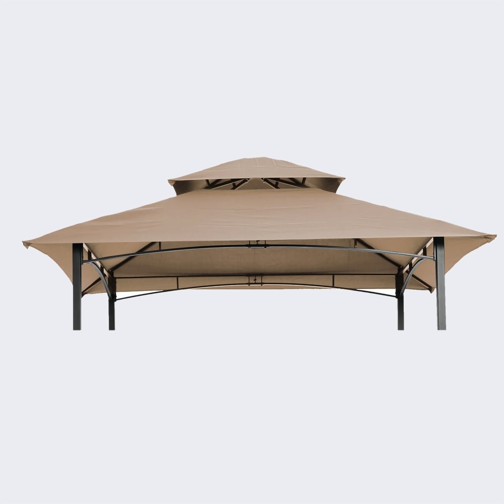 8x 5Ft Grill Gazebo Replacement Canopy Tiered BBQ Tent Roof Top Cover