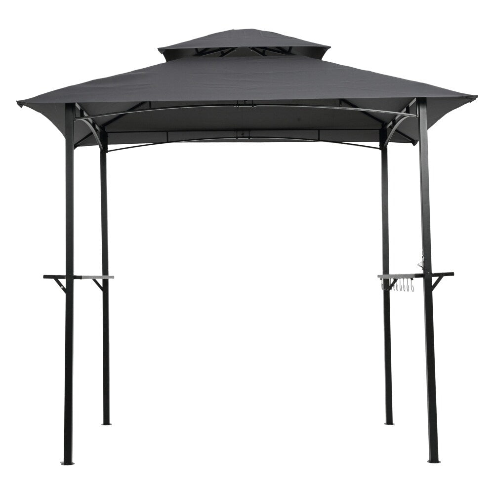 8x 5Ft Grill Gazebo Replacement Canopy Tiered BBQ Tent Roof Top Cover