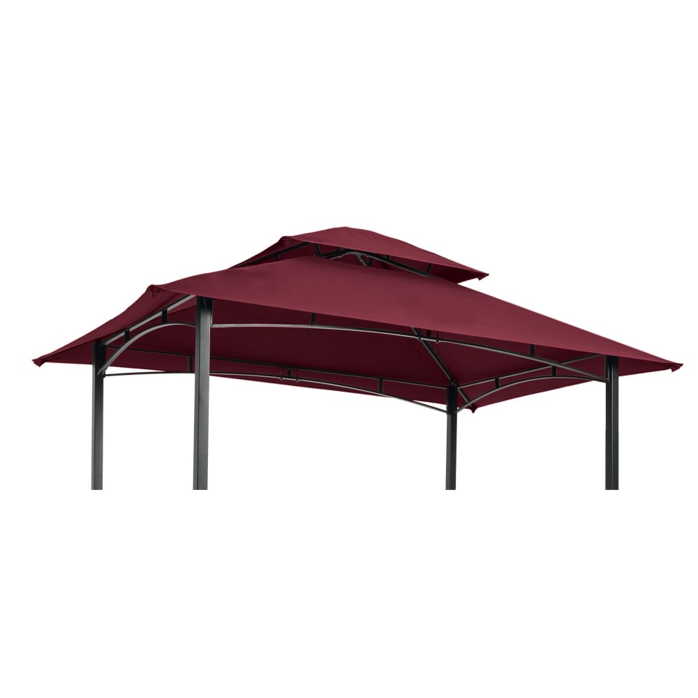 8x 5Ft Grill Gazebo Replacement Canopy Tiered BBQ Tent Roof Top Cover