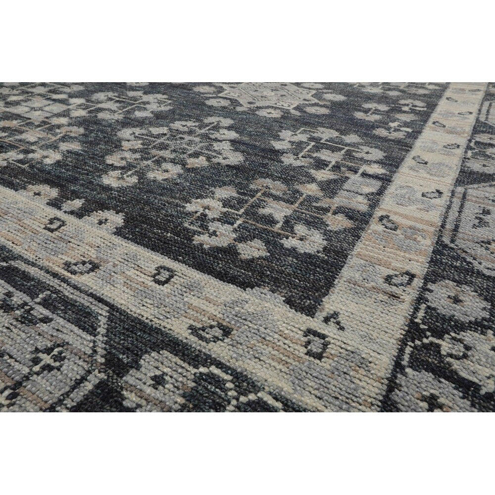 8x10 Oushak Slate Wool Oriental Rug Traditionally Hand Knotted - 8' x 10'