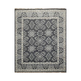8x10 Oushak Slate Wool Oriental Rug Traditionally Hand Knotted - 8' x 10'