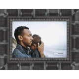 8x12 Bamboo Black Complete Wood Picture Frame with UV Acrylic, Foam Board Backing, & Hardware
