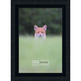 8x12 Lacquer Black Complete Wood Picture Frame with UV Acrylic, Foam Board Backing, & Hardware