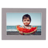 8x12 Mat for 12x16 Frame - Precut Mat Board Acid-Free Charcoal 8x12 Photo Matte Made to Fit a 12x16 Picture Frame
