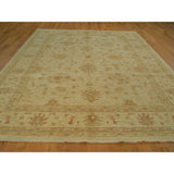 Hand-knotted Oriental Beige Peshawar Wool Area Rug (8' x 12')