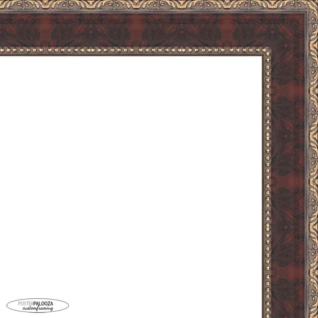 8x14 Traditional Cherry Complete Wood Picture Frame with UV Acrylic, Foam Board Backing, & Hardware