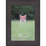 8x16 Distressed/Aged Mahogany Complete Wood Picture Frame with UV Acrylic, Foam Board Backing, & Hardware