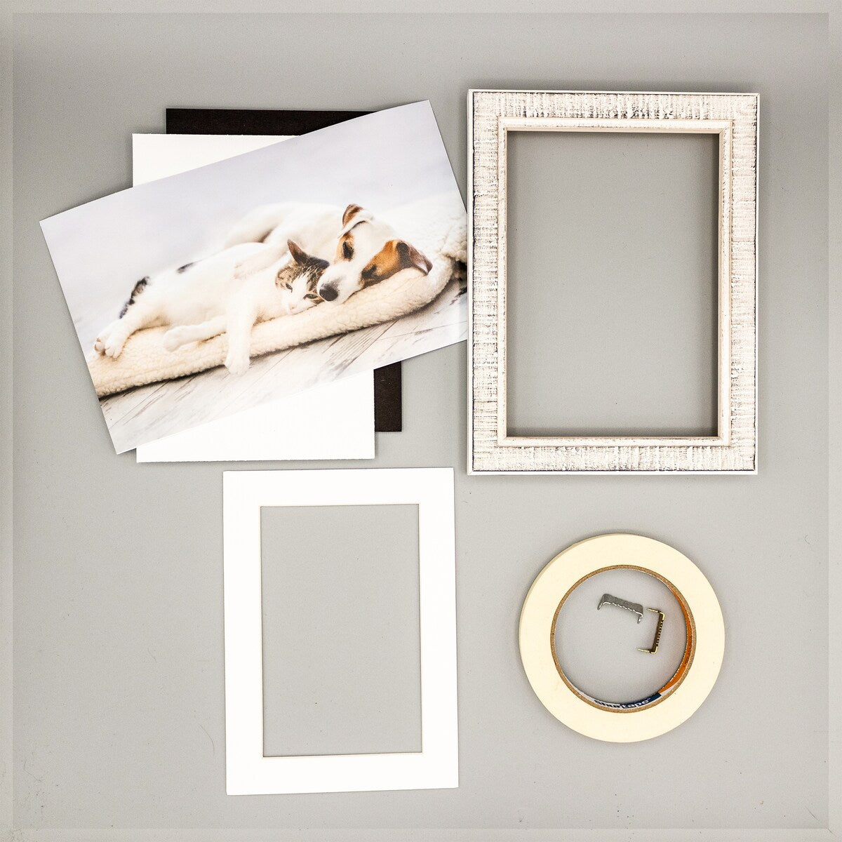 8x20 Mat Bevel Cut for 6x18 Photos - Acid Free Textured White Precut Matboard - For Pictures, Photos, Framing