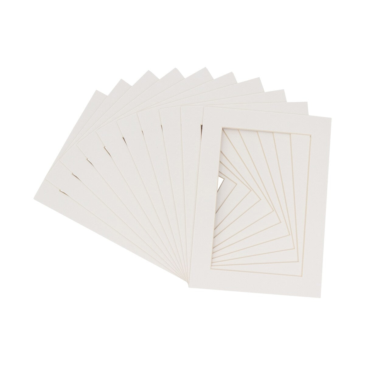 8x20 Mat Bevel Cut for 6x18 Photos - Acid Free Textured White Precut Matboard - For Pictures, Photos, Framing