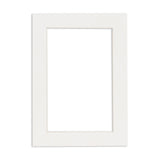 8x20 Mat Bevel Cut for 6x18 Photos - Acid Free Textured White Precut Matboard - For Pictures, Photos, Framing