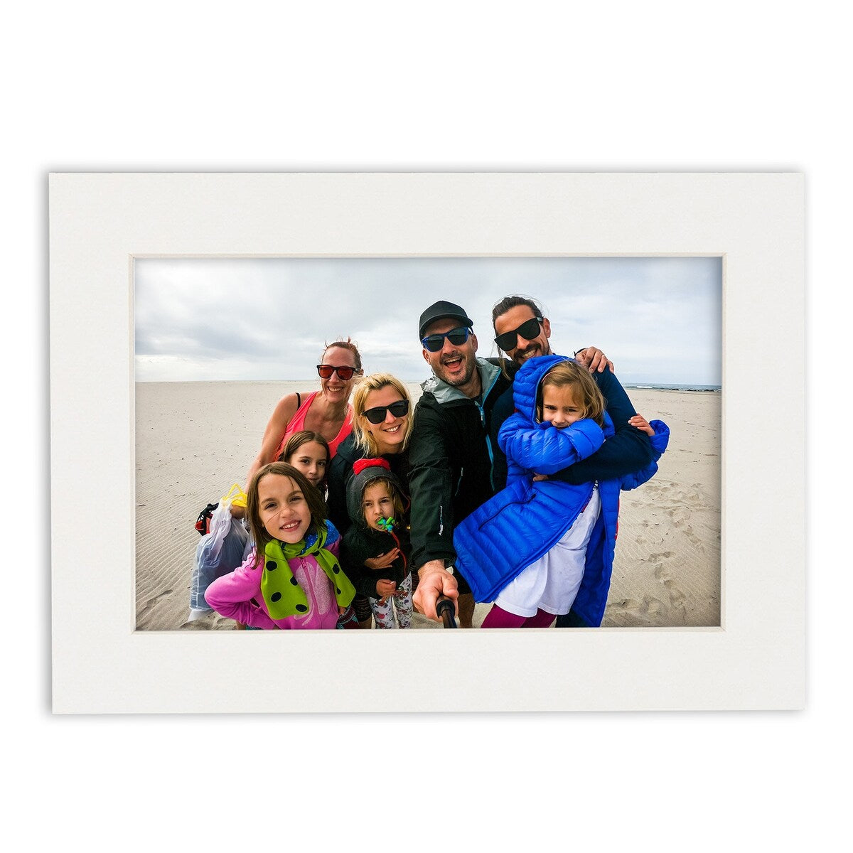 8x20 Mat Bevel Cut for 6x18 Photos - Acid Free Textured White Precut Matboard - For Pictures, Photos, Framing